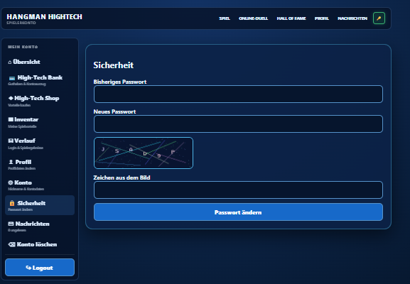 Live-Screenshot Sicherheit